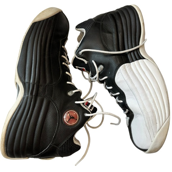 Air Jordan Jumpman Team Sneaker in Black/White Size 11.5 - Picture 14 of 16